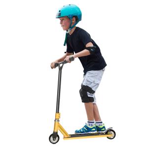 HOMCOM Stunt Scooter Kick Scooter für Tricks mit Gummigriff…