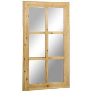 HOMCOM 101,6 x 60,9cm Wandspiegel in Fensteroptik Wohnzimme…