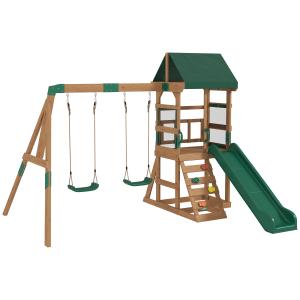 AIYAPLAY Spielturm Klettergerüst Schaukelgestell mit 194,5c…