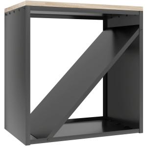 Outsunny 2-in-1 Kaminholzregal für innen 58 x 36 x 60cm erh…