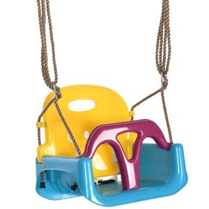 Outsunny 3 in 1 Babyschaukel Indoor, Kinderschaukel mit ver…