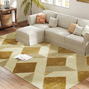 HOMCOM Teppich Wohnzimmer 230 x 160 cm Teppich kurzer Flor,…