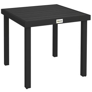 Outsunny Gartentisch für 4 Personen kompakter Esstisch aus…