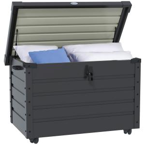 Outsunny Gartenbox, Aufbewahrungsbox mit Rollen, Aufbewahru…