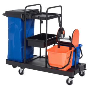 HOMCOM Reinigungswagen  Putzwagen mit 4 Rollen, Systemwagen…