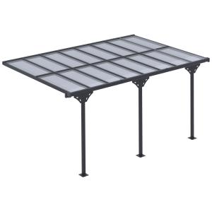 Outsunny Pergola Pavillon  4x3m Gartenpavillon, höhenverste…