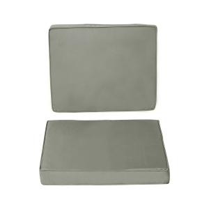 Outsunny 2er-Set Sitzkissen, 56 x 52 cm Stuhlkissen mit Rei…