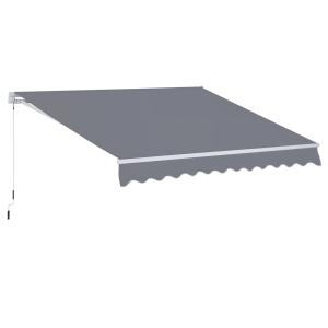 Outsunny Balkonmarkise, 3,5 x 2,5 m, 5°-45° neigbar, Komple…