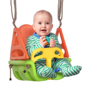 Outsunny Babyschaukel Indoor, mit Sicherheitsgurt, bis 70 k…
