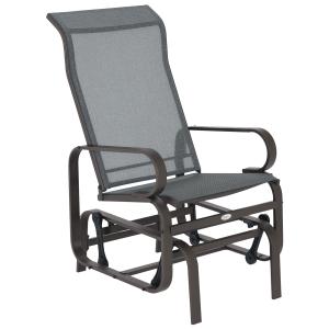 Outsunny Schaukelstuhl Gartenstuhl Relaxstuhl 60x75x104cm M…