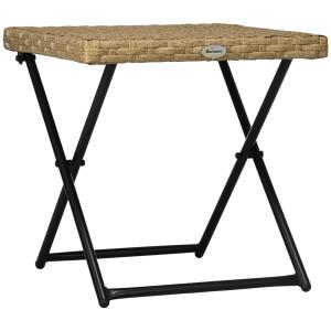 Outsunny Beistelltisch Klappbar Polyrattan Gartentisch 40x4…