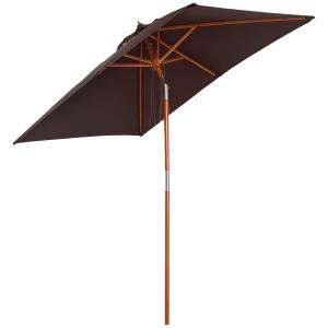 Outsunny Sonnenschirm knickbar Gartenschirm 200 x 150 cm 3-…