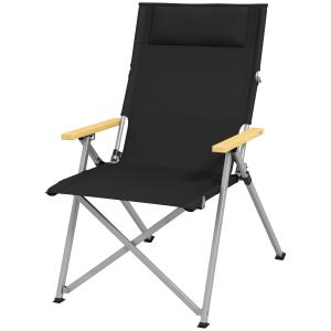 Outsunny Campingstuhl faltbarer Gartenstuhl mit 4-stufig ve…