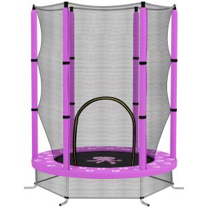 AIYAPLAY Kinder Trampolin Ø140 cm, Indoor Trampolin mit Sic…