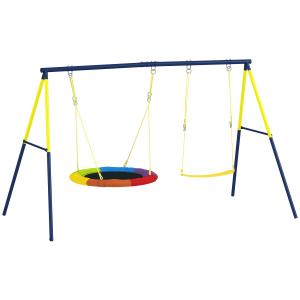 AIYAPLAY Schaukelgestell Schaukel-Set bis 150 kg mit Nestsc…