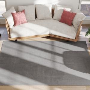 HOMCOM Teppich Wohnzimmer 230 x 160 cm Langflor Teppich, ma…