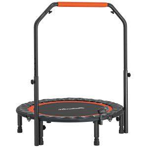 SPORTNOW Mini-Trampolin mit LCD-Monitor 102 cm Fitness-Tram…