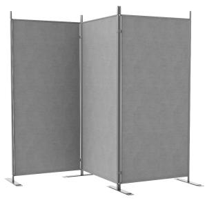 Outsunny Outdoor-Paravent mit 3 faltbaren und verstellbaren…
