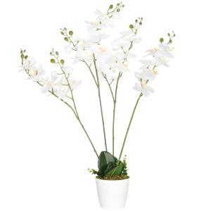 HOMCOM Künstliche Pflanze, Künstliche Orchidee, Kunstpflanz…