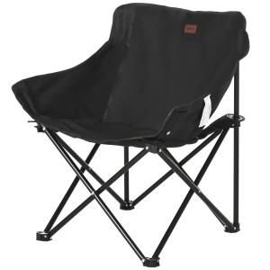 Outsunny Campingstuhl faltbarer Gartenstuhl mit Seitentasch…