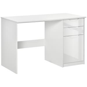 HOMCOM Schreibtisch Computertisch mit 2 Schubladen Schrank…