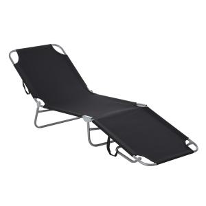 Outsunny Sonnenliege Campingliege klappbarer Liegestuhl ver…