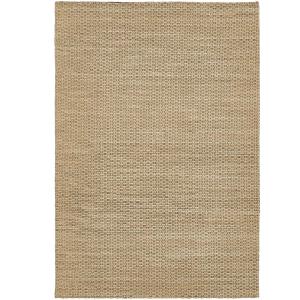 HOMCOM Teppich aus Wolle Greige 190 x 130 x 1 cm