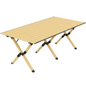 Outsunny Campingtisch 117 x 60 cm Aluminium Klapptisch mit…