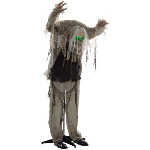HOMCOM 160cm Halloween Dekoration stehendes Skelett mit LED…