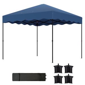 Outsunny Pavillon ca.3x3m, wasserabweisend Stabil Winterfes…