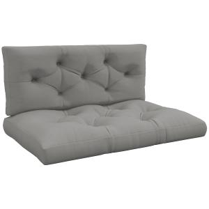 Outsunny 2 Sitzer Palettenkissen 120cm x 80cm x 10cm Bankau…