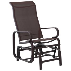 Outsunny Schaukelstuhl Gartenstuhl Relaxstuhl Metall Garten…