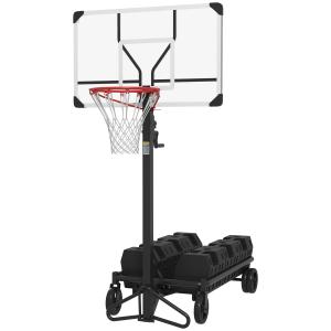 SPORTNOW Basketballkorb Outdoor mit Ständer, 130-310 cm höh…