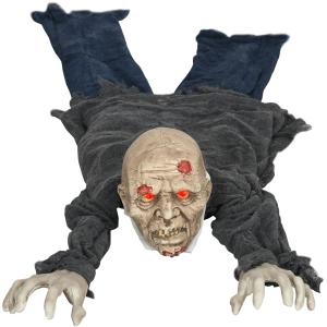 HOMCOM Halloween-Dekoration Zombie Untoter, 1,40 m Lebensec…