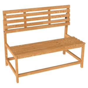 Outsunny 2-Sitzer Gartenbank Holz, wetterfest Sitzbank, UV-…