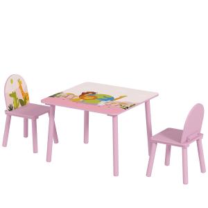 AIYAPLAY Tisch- und Stuhlset für Kinder 3–8 Jahre mit Tierm…