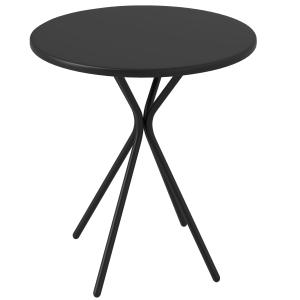 Outsunny Gartentisch Ø60 x 70 cm, Wetterfest Balkontisch au…