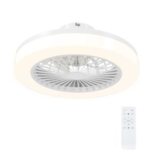 HOMCOM Deckenventilator mit Beleuchtung Fernbedienung LED V…