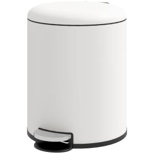 HOMCOM 5L Mülleimer mit Soft-Close-Deckel, Metall und PP, 2…