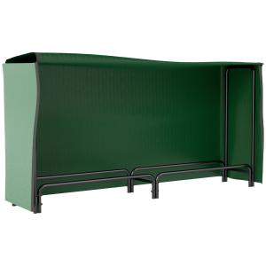 Outsunny Kaminholzregal 200x36x99 cm verstellbar mit wasser…