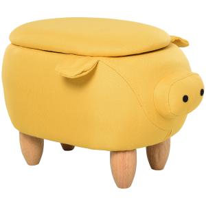 HOMCOM Tierhocker Sitzhocker hocker mit Stauraum Fußhocker…