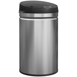 HOMCOM Mülleimer mit Sensor 30L Edelstahl Automatischer Lei…