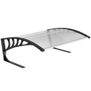 Outsunny Mähroboter Garage aus Aluminium Überdachung mit ho…