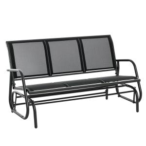 Outsunny Schaukelstuhl 3-Sitzer  Robuste Gartenbank als Gar…