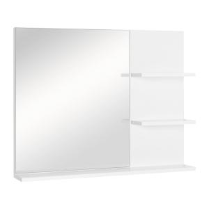 kleankin Badspiegel mit 3 Ablagen, Wandspiegel, Spiegelrega…