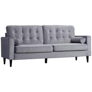 HOMCOM 3-Sitzer-Sofa Wohnzimmersofa im Retrodesign Polsters…