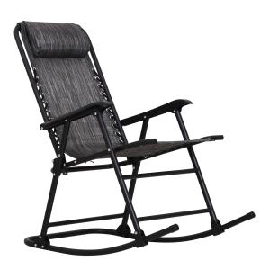 Outsunny Garten-Rockingsessel Klappbarer Rocking Chair dim.…