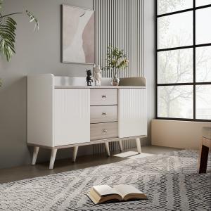 Modernes Sideboard mit Schiebetüren und Schubladen, Vielsei…