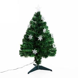 HOMCOM® Weihnachtsbaum Tannenbaum 90 Spitzen PVC Grün ∅45x9…