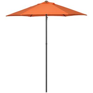 Outsunny Sonnenschirm Ø196 cm, Drehbar Sonnenschirm mit Kni…